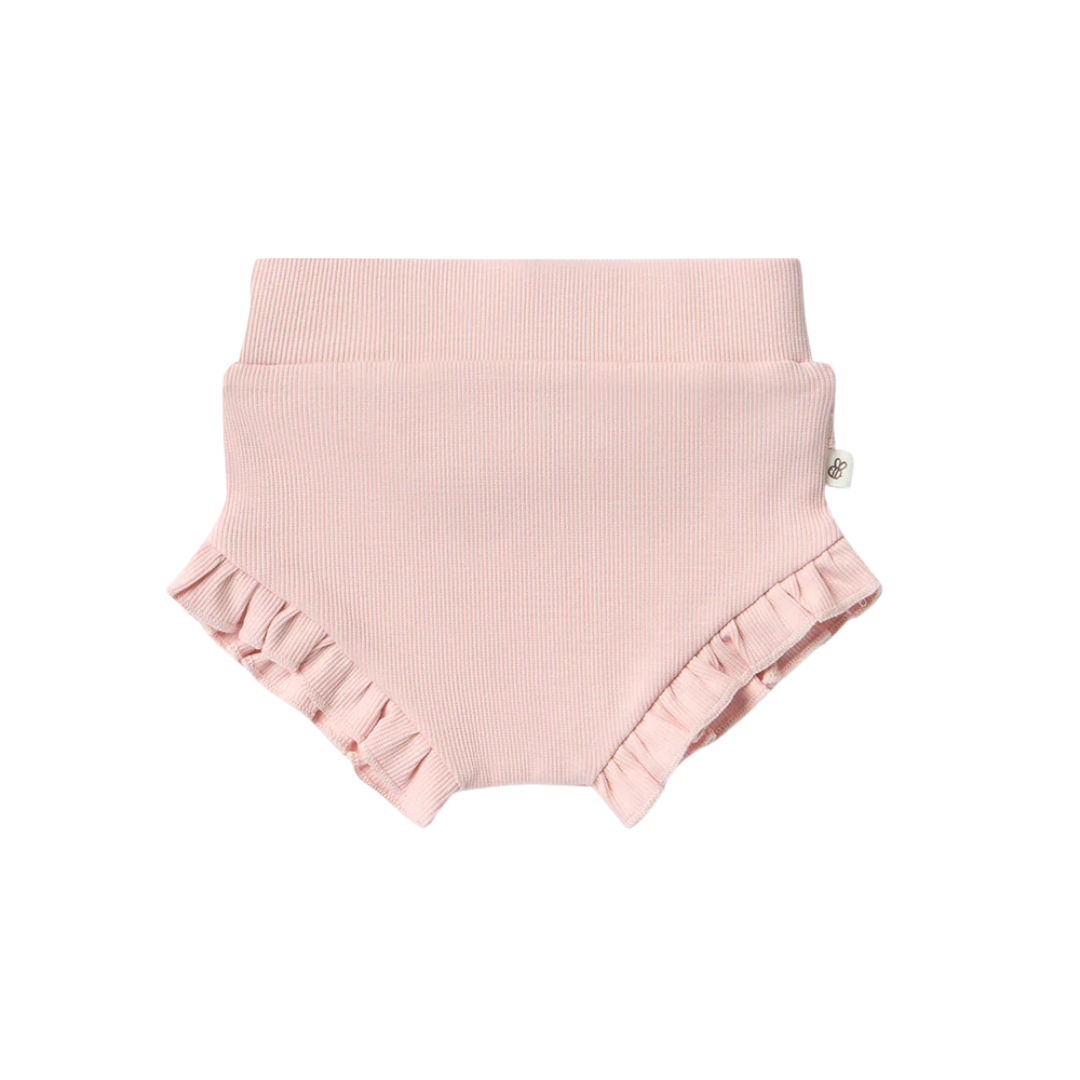 Babyhug 100% Cotton Knit Bloomers with Rainbow & Polka Dots Print Pack of 3 - Pink & Blue main image 0