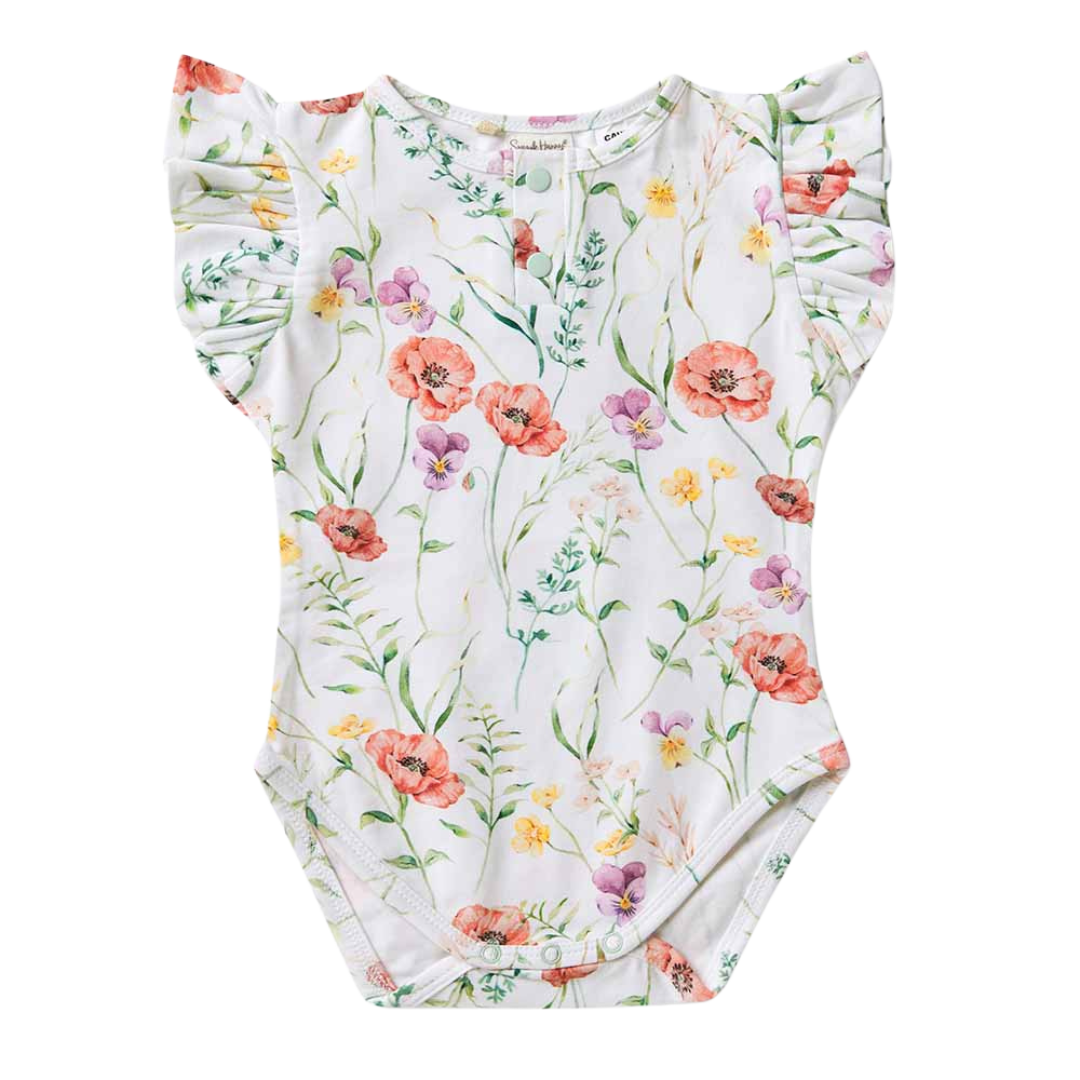 SNUGGLE HUNNY MEADOW SHORT SLEEVE BODYSUIT WITH FRILL – Active Baby co