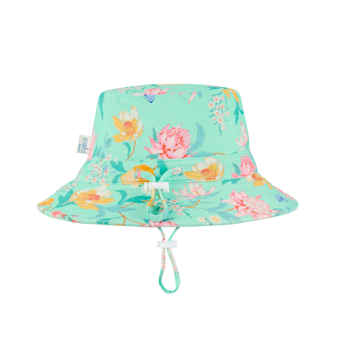 Girls Wattle Paradise Swim Sunhat