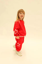 SUNDAY SIBLINGS SIBLINGS SET SWEATER - RED