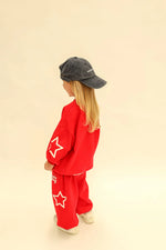 SUNDAY SIBLINGS SIBLINGS SET TRACKPANTS - RED