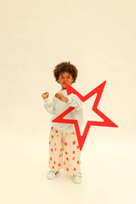 SUNDAY SIBLINGS DUSTY STAR PANTS - RED