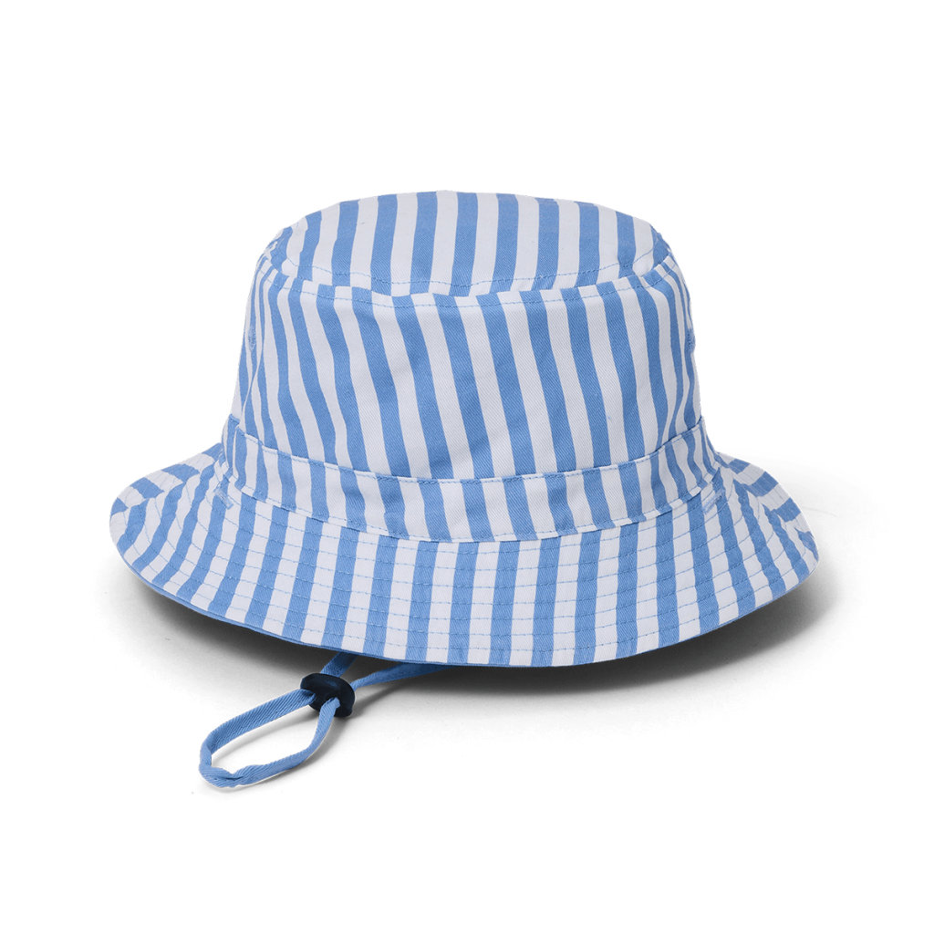 CRYWOLF REVERSIBLE BUCKET HAT SKY BLUE STRIPE