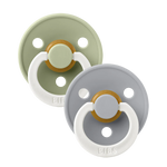 BIBS COLOUR 2 PACK "NIGHT GLOW" - SAGE/CLOUD