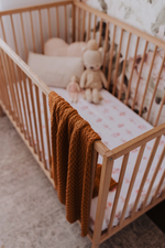 SNUGGLE HUNNY BRONZE DIAMOND KNIT BLANKET