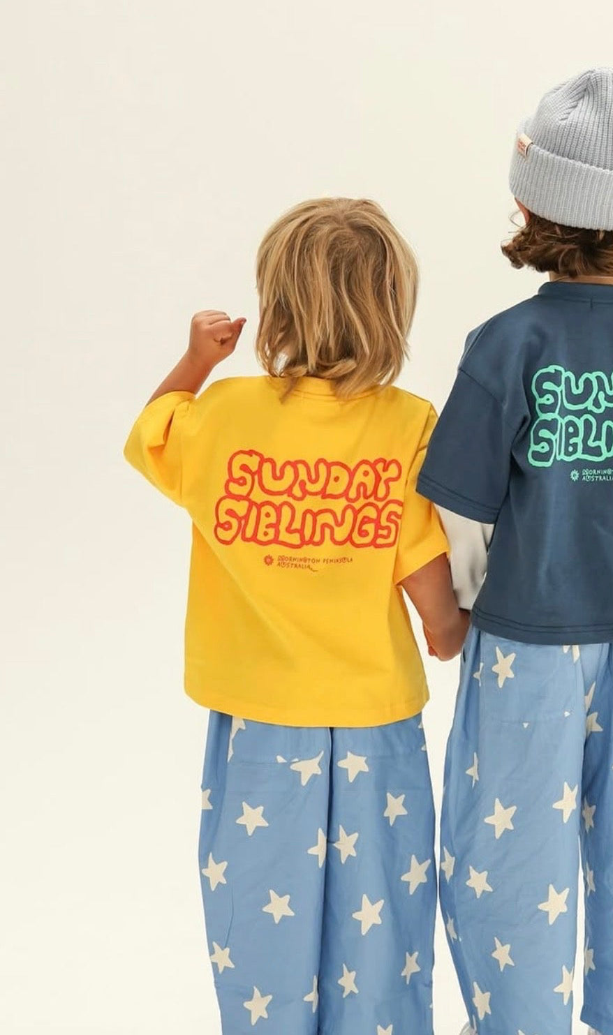 SUNDAY SIBLINGS PARTY TEE - YELLOW