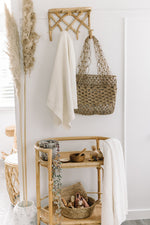 SNUGGLE HUNNY CREAM DIAMOND KNIT BLANKET