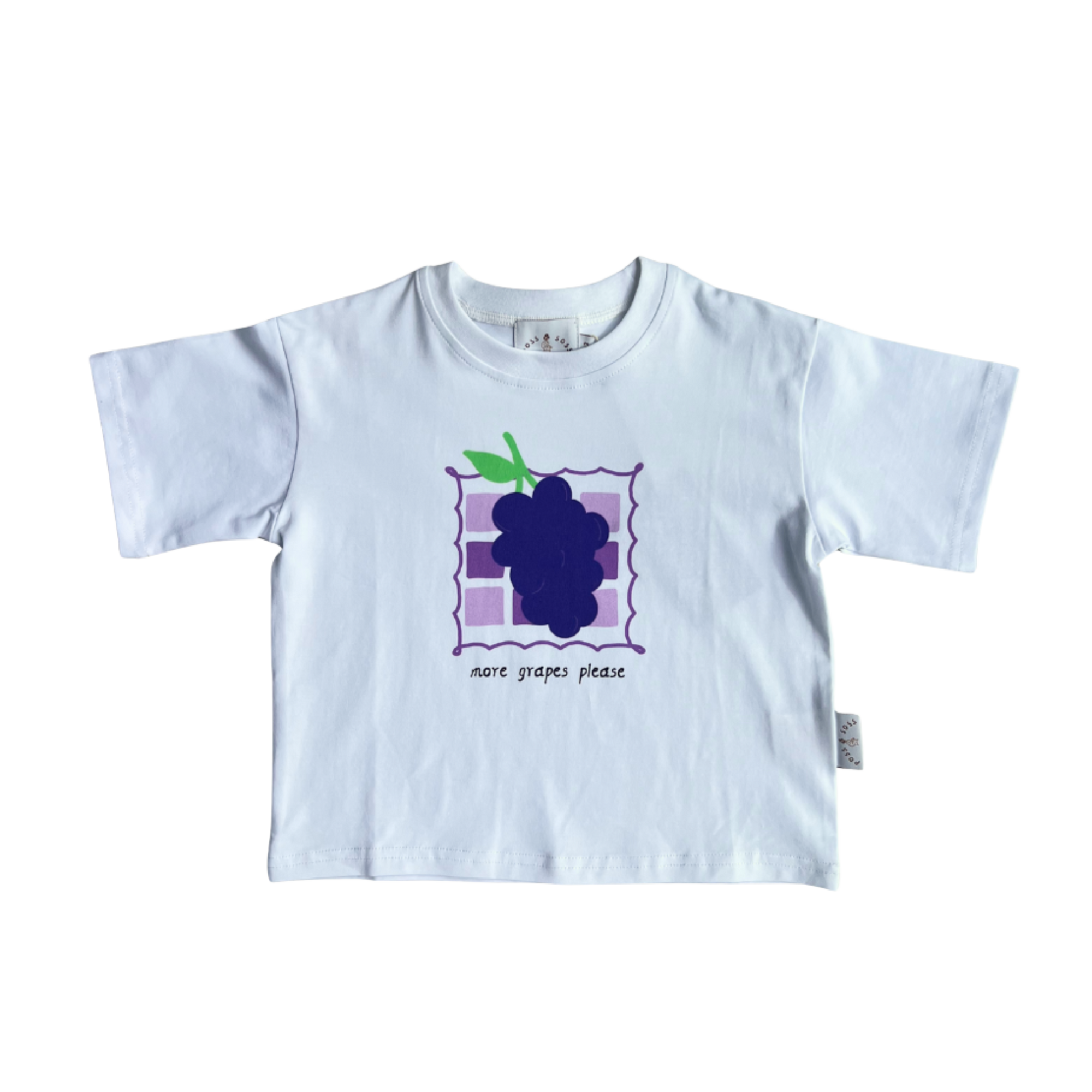 POSS & SOSS MORE GRAPES PLEASE OVERSIZED TEE