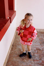 SUNDAY SIBLINGS NONNO VEST - BRIGHT PINK