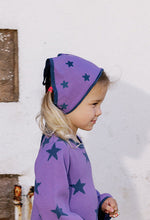 SUNDAY SIBLINGS LUCKY STARS BANDANA - VIOLET / NAVY