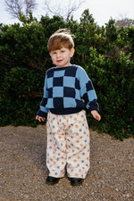 SUNDAY SIBLINGS SUNDAY KNIT - LIGHT BLUE / DARK BLUE