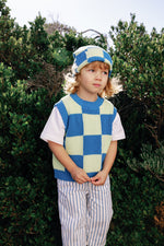 SUNDAY SIBLINGS NONNO VEST - BLUE / LIME