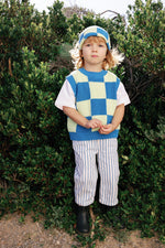 SUNDAY SIBLINGS NONNO VEST - BLUE / LIME