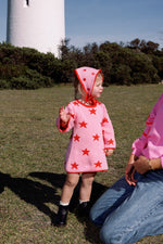 SUNDAY SIBLINGS LUCKY STARS BANDANA - PINK / RED