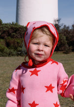 SUNDAY SIBLINGS LUCKY STARS BANDANA - PINK / RED