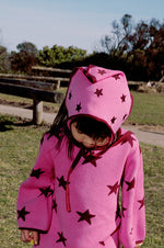 SUNDAY SIBLINGS LUCKY STARS BANDANA - BRIGHT PINK