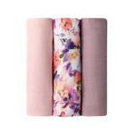 SNUGGLE HUNNY LARGE MUSLIN WRAPS 3 PACK - BLUSHING BEAUTY/DUSK/FAIRYTALE