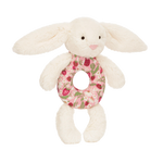 JELLYCAT BLOSSOM CREAM BUNNY BERRY RING RATTLE