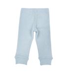SOLL RIBBED LEGGINGS - BLUE