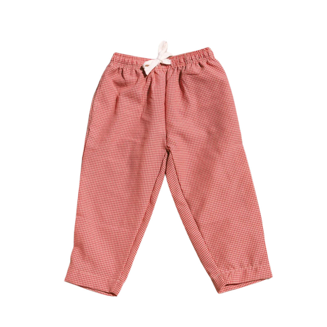 BOWI STRAWBERRY CHECK PANT