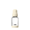 BIBS GLASS BABY BOTTLE COMPLETE SET LATEX - IVORY