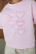 MYLA  JANE JE T'AIME T-SHIRT - PEONY PINK