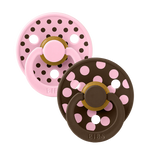BIBS STUDIO POLKA - BABY PINK/MOCHA