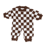CINNAMON BABY KNITTED LOUNGESUIT - CHOCOLATE