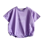 POSS & SOSS CHEEKY CHOPS OVERSIZED ROMPER - LAVENDER