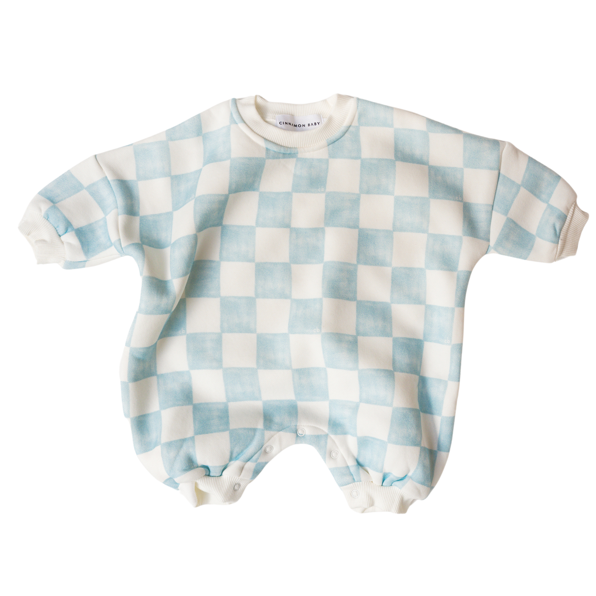 CINNAMON BABY GARDEN CHECK LOUNGE SUIT