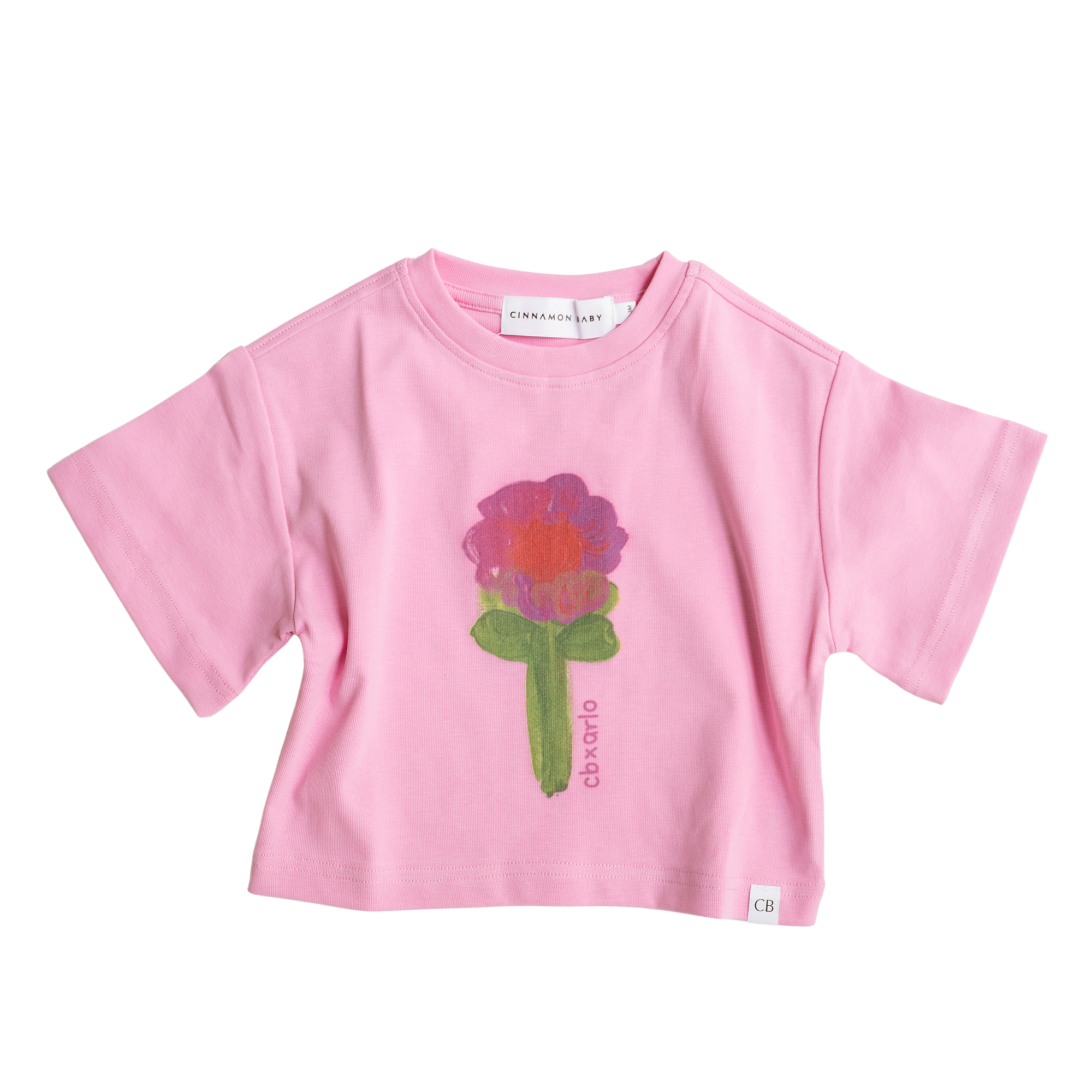 CINNAMON BABY X ARLO FLOWER OVERSIZED TEE