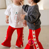 POSS & SOSS HEART FLARES IN FIERY RED