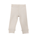 SOLL RIBBED LEGGINGS - BEIGE