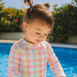 CRYWOLF BABY RASH VEST - POP GINGHAM