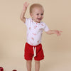 SNUGGLE HUNNY RED SHORTS