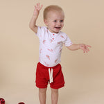 SNUGGLE HUNNY RED SHORTS