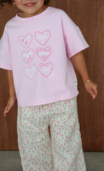 MYLA  JANE JE T'AIME T-SHIRT - PEONY PINK