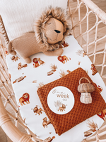 SNUGGLE HUNNY REVERSIBLE MILESTONE CARDS - LION & SUNRISE