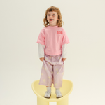 SUNDAY SIBLINGS PARTY LAYERS TEE - PINK