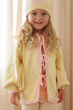 POSS & SOSS HEART TIE UP CARDIGAN - PINK LEMONADE