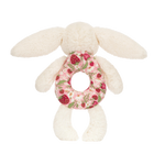 JELLYCAT BLOSSOM CREAM BUNNY BERRY RING RATTLE