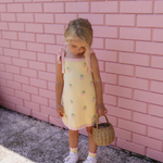 POSS & SOSS FLORENCE TIE DRESS - PINK LEMONADE