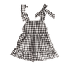 CINNAMON BABY BLACK GINGHAM DRESS