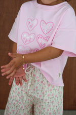 MYLA  JANE JE T'AIME T-SHIRT - PEONY PINK
