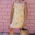 POSS & SOSS FLORENCE TIE DRESS - PINK LEMONADE