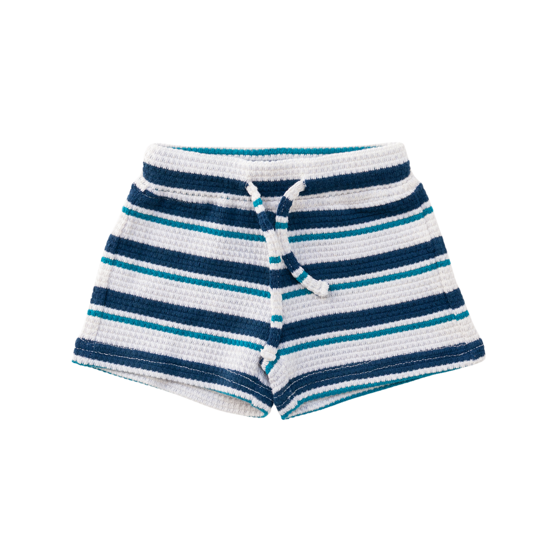 CINNAMON BABY CORFU STRIPE KNITTED SHORTS