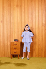 CUBBY POPPY CAPRI - BLUISH CHECK