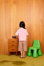 CUBBY LONG SHORT - LIME CHECK