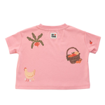 BY GEE LOCALLY GROWN OVERSIZED BOXY TEE - FAIRY FLOSS