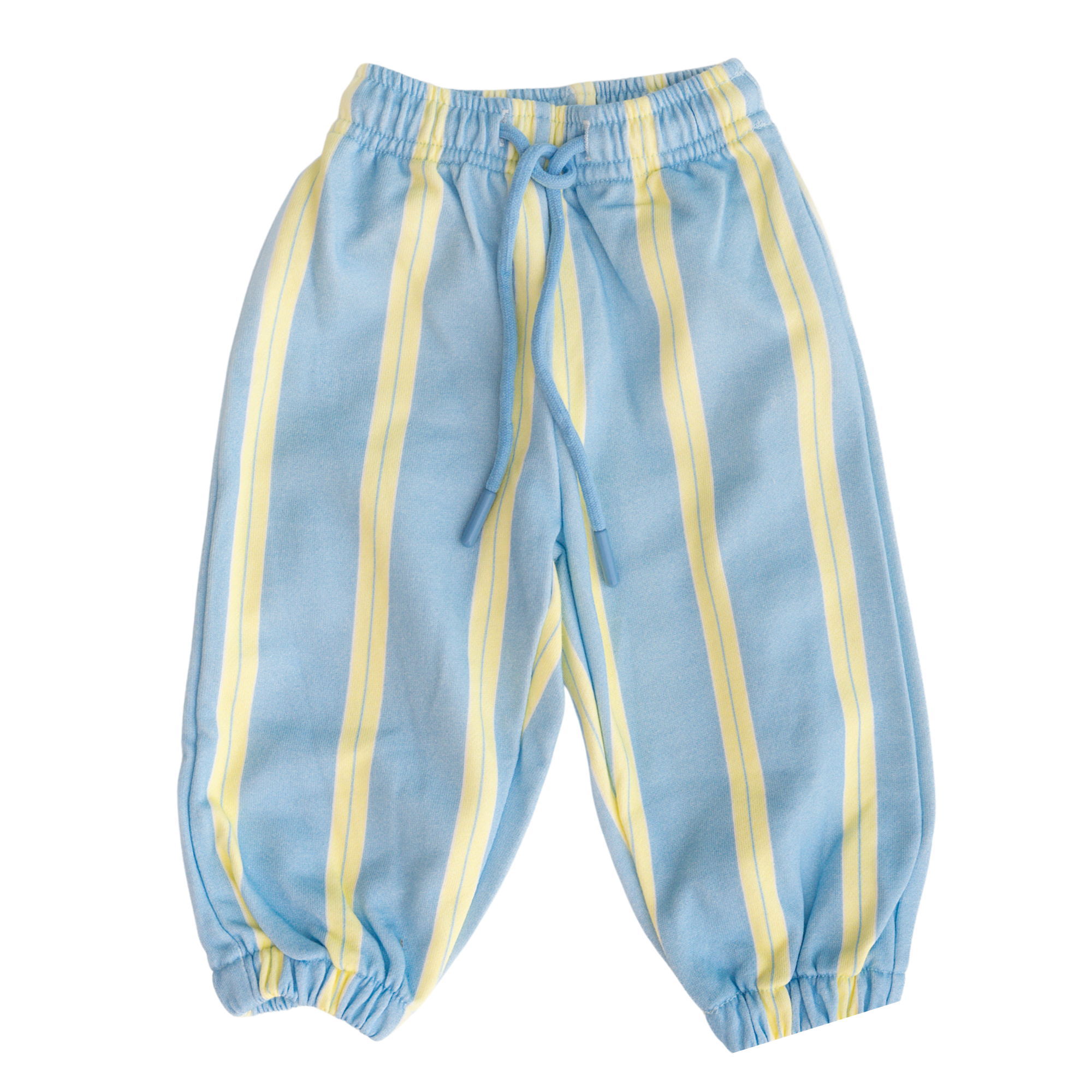 CINNAMON BABY PRISM STRIPE PANTS - SKY BLUE / LEMON LIME